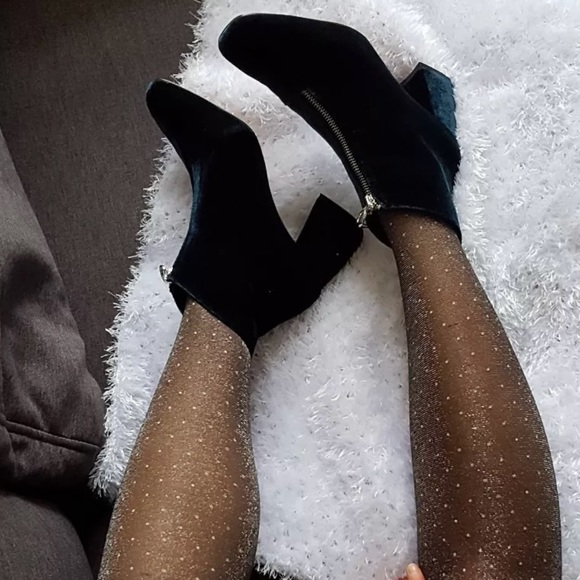 Zara chunky blue boots with zipper - Picture 2 of 4